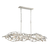 Crystorama Broche 50.5'' Antique Silver Linear Chandelier