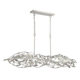 Crystorama Broche 50.5'' Antique Silver Linear Chandelier