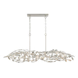 Crystorama Broche 50.5'' Antique Silver Linear Chandelier