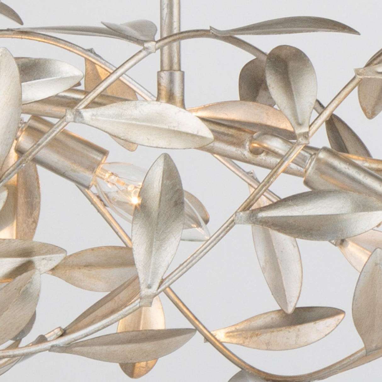 Crystorama Broche 50.5'' Antique Silver Linear Chandelier