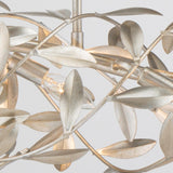 Crystorama Broche 50.5'' Antique Silver Linear Chandelier