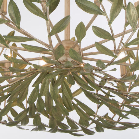 Crystorama Broche 42'' Champagne Green Tea Chandelier