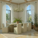 Crystorama Broche 42'' Champagne Green Tea Chandelier