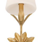 Crystorama Broche 6.5'' Antique Gold Sconce