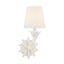 Crystorama Broche 6.5'' Matte White Sconce