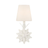 Crystorama Broche 6.5'' Matte White Sconce