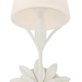 Crystorama Broche 6.5'' Matte White Sconce