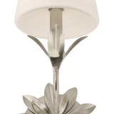 Crystorama Broche 6.5'' Antique Silver Sconce