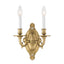 Crystorama Milford 9.5'' Aged Brass Sconce