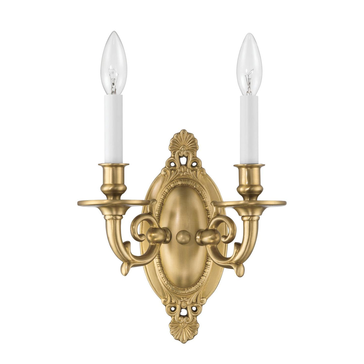 Crystorama Milford 9.5'' Aged Brass Sconce