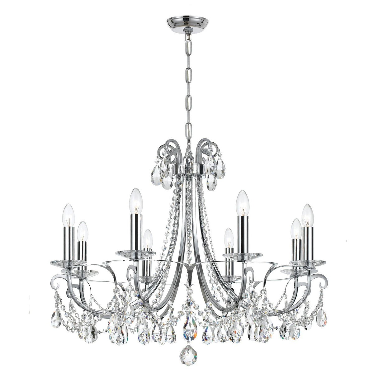 Crystorama Othello 31'' Polished Chrome Chandelier