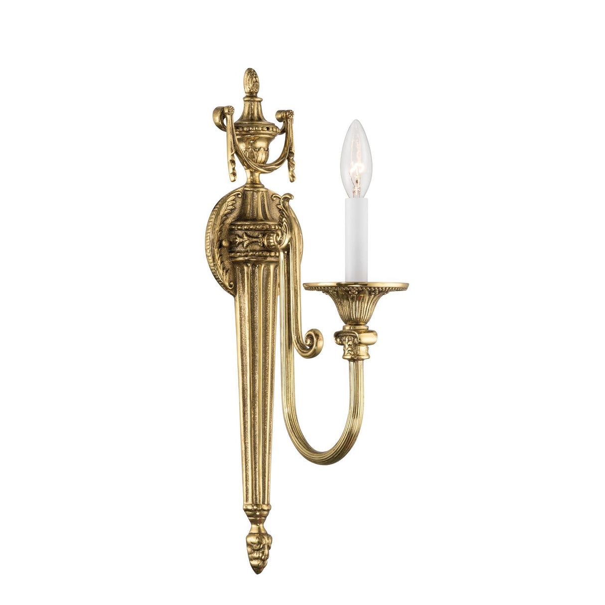 Crystorama Langley 4.75'' Olde Brass Sconce