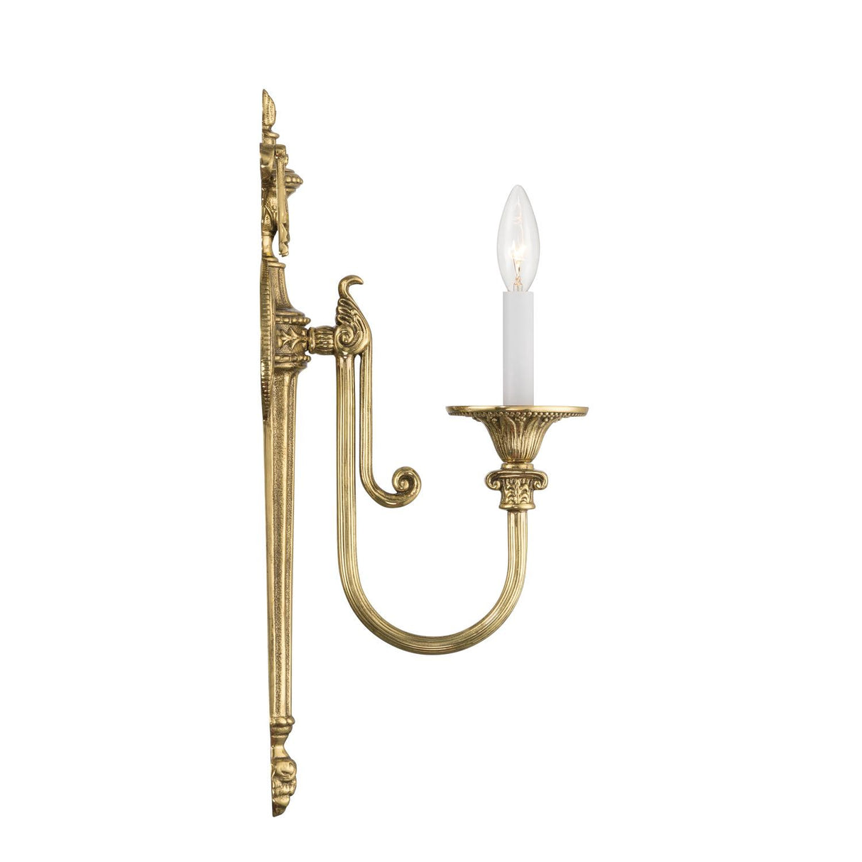 Crystorama Langley 4.75'' Olde Brass Sconce