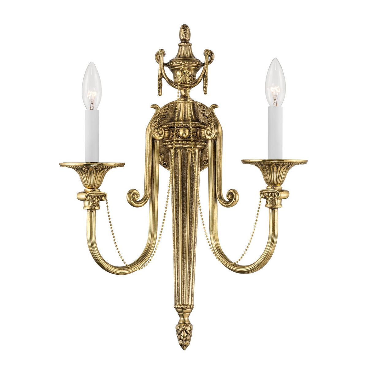 Crystorama Langley 15'' Olde Brass Sconce