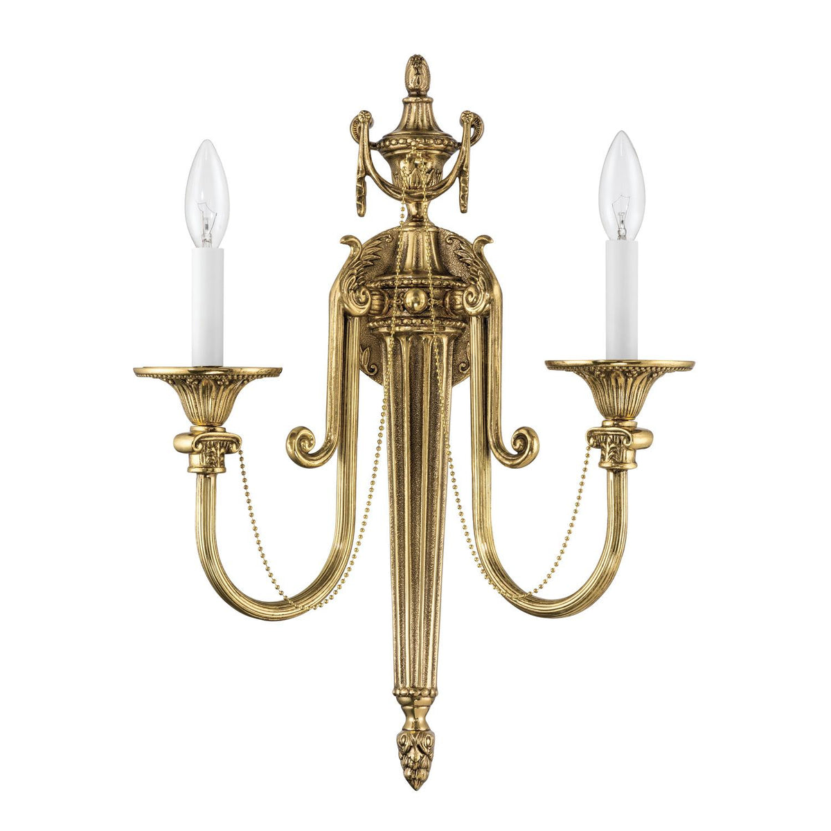 Crystorama Langley 15'' Olde Brass Sconce