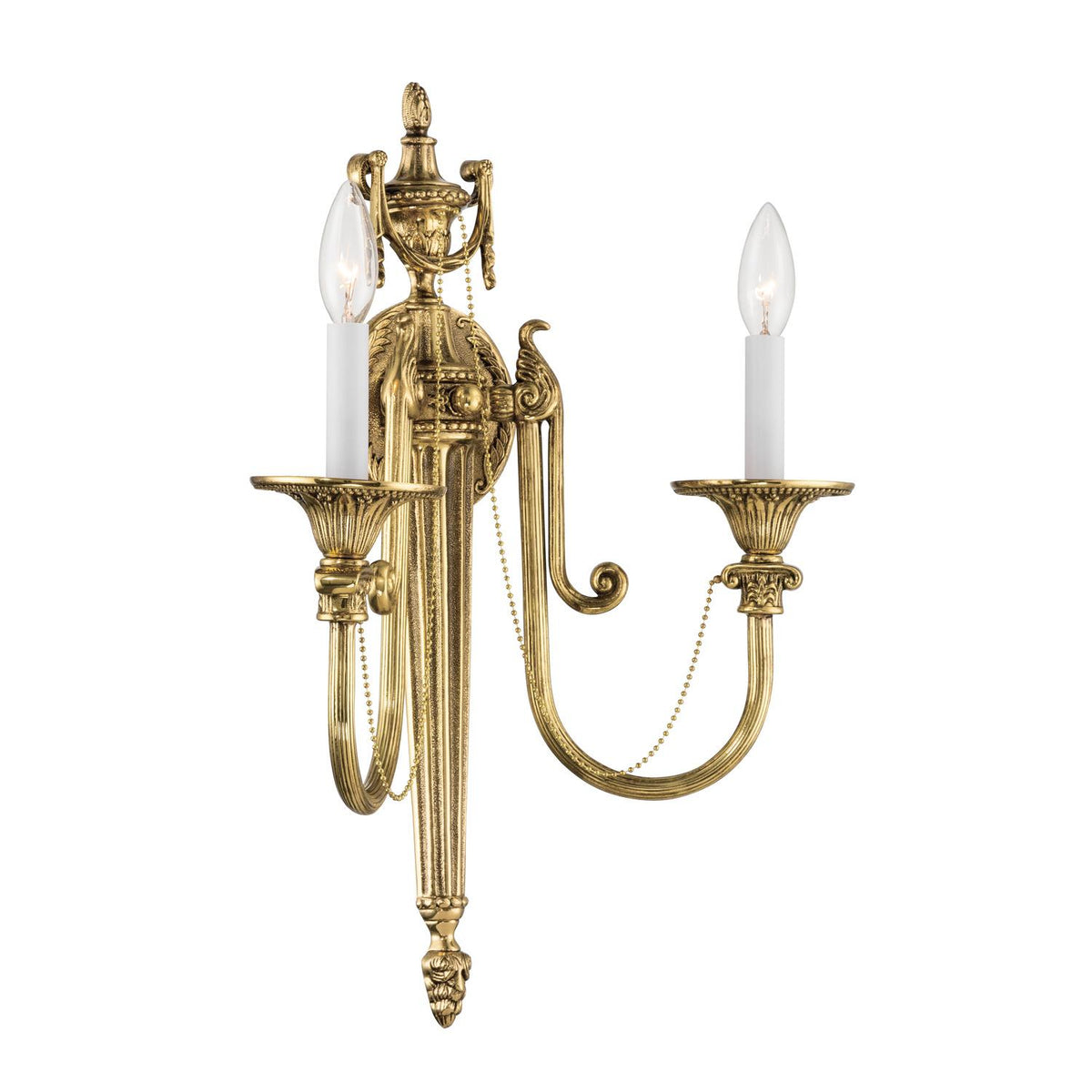 Crystorama Langley 15'' Olde Brass Sconce