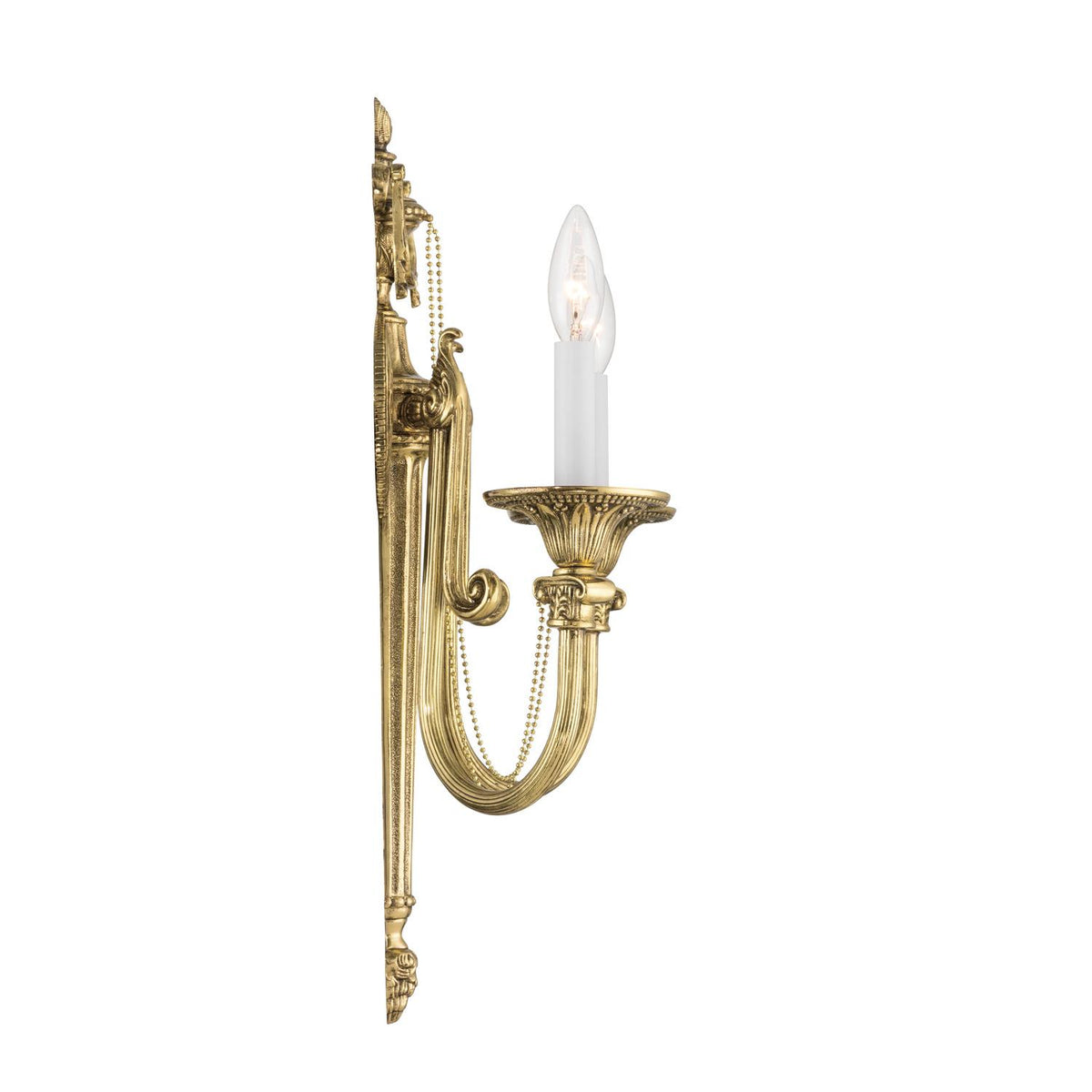 Crystorama Langley 15'' Olde Brass Sconce