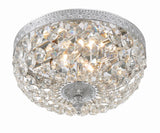 Crystorama Waltham 10'' Swarovski Spectra Crystal Polished Chrome Flush Mount