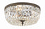 Crystorama Waltham 14'' Swarovski Spectra Crystal English Bronze Flush Mount