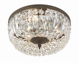 Crystorama Waltham 14'' Swarovski Spectra Crystal English Bronze Flush Mount