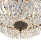 Crystorama Waltham 16'' Swarovski Spectra Crystal English Bronze Flush Mount