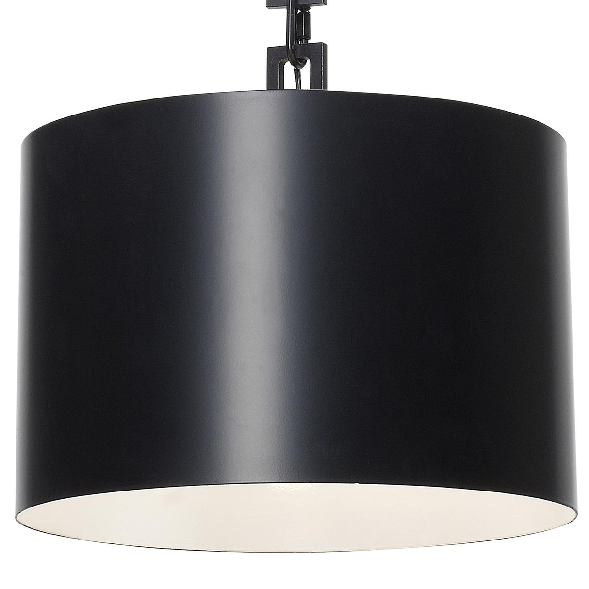 Crystorama Brian Patrick Flynn Alston 12'' Matte Black + White Pendant