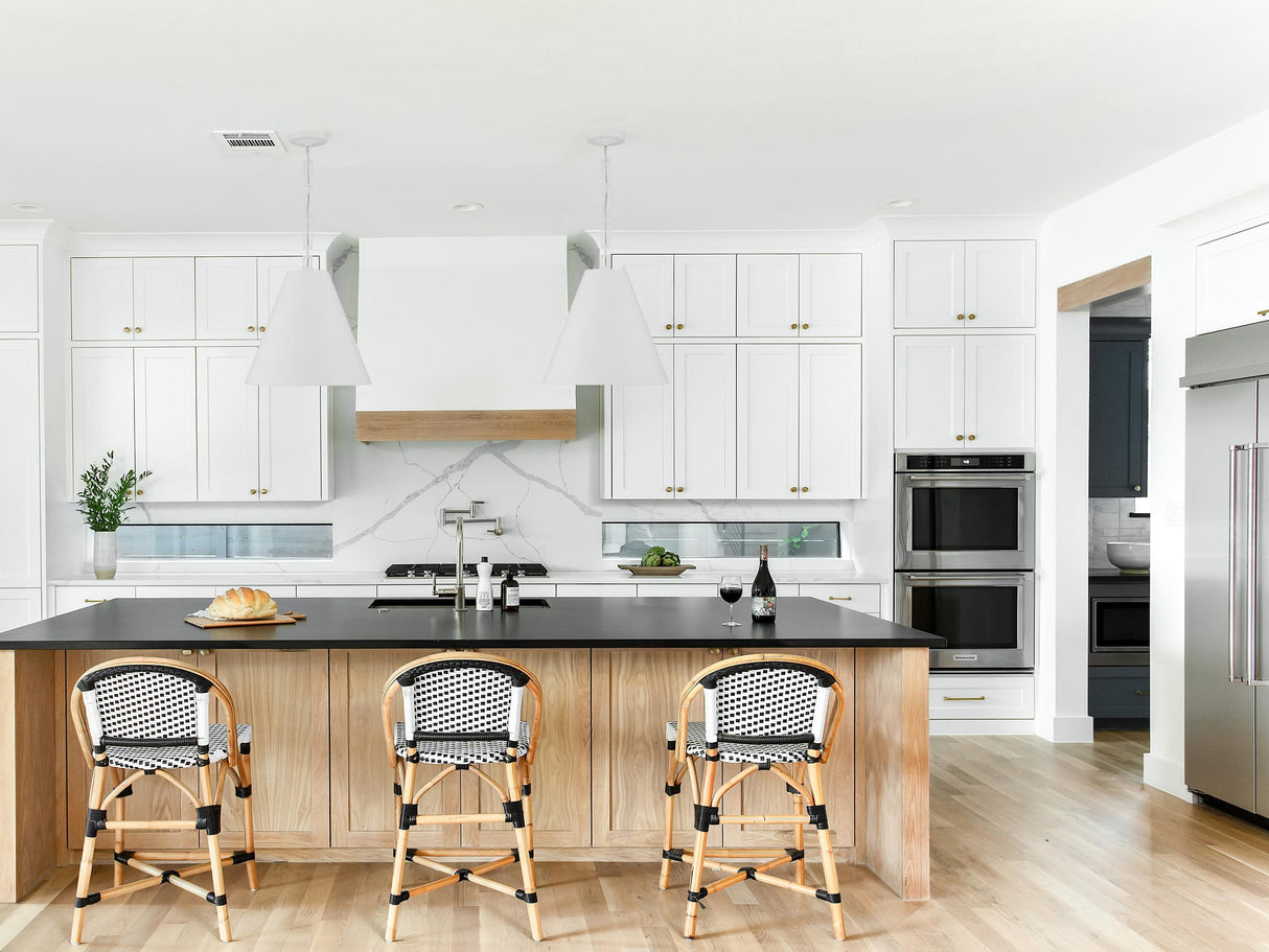 Crystorama Brian Patrick Flynn Alston 18'' Matte White + Antique Gold Pendant