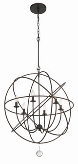 Crystorama Solaris 28.5'' English Bronze Chandelier