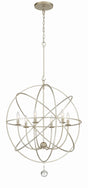 Crystorama Solaris 28.5'' Olde Silver Chandelier