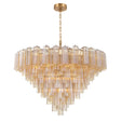 Crystorama Addis 49'' Aged Brass Chandelier