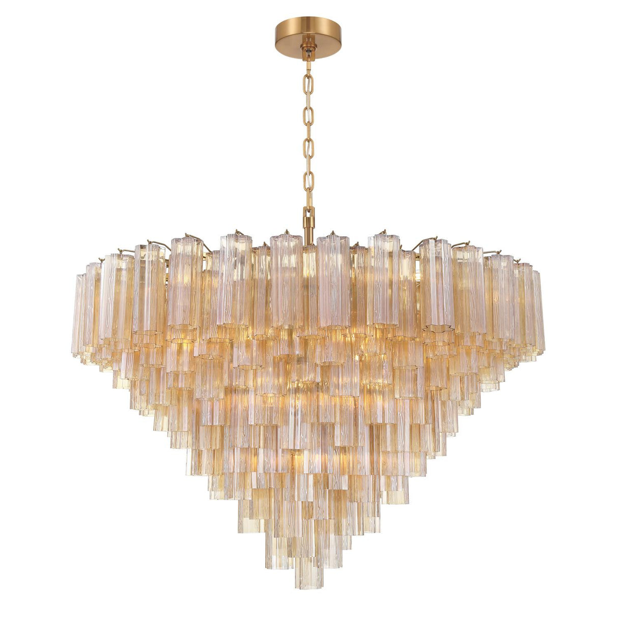 Crystorama Addis 49'' Aged Brass Chandelier