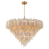 Crystorama Addis 49'' Aged Brass Chandelier