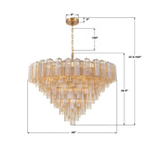 Crystorama Addis 49'' Aged Brass Chandelier