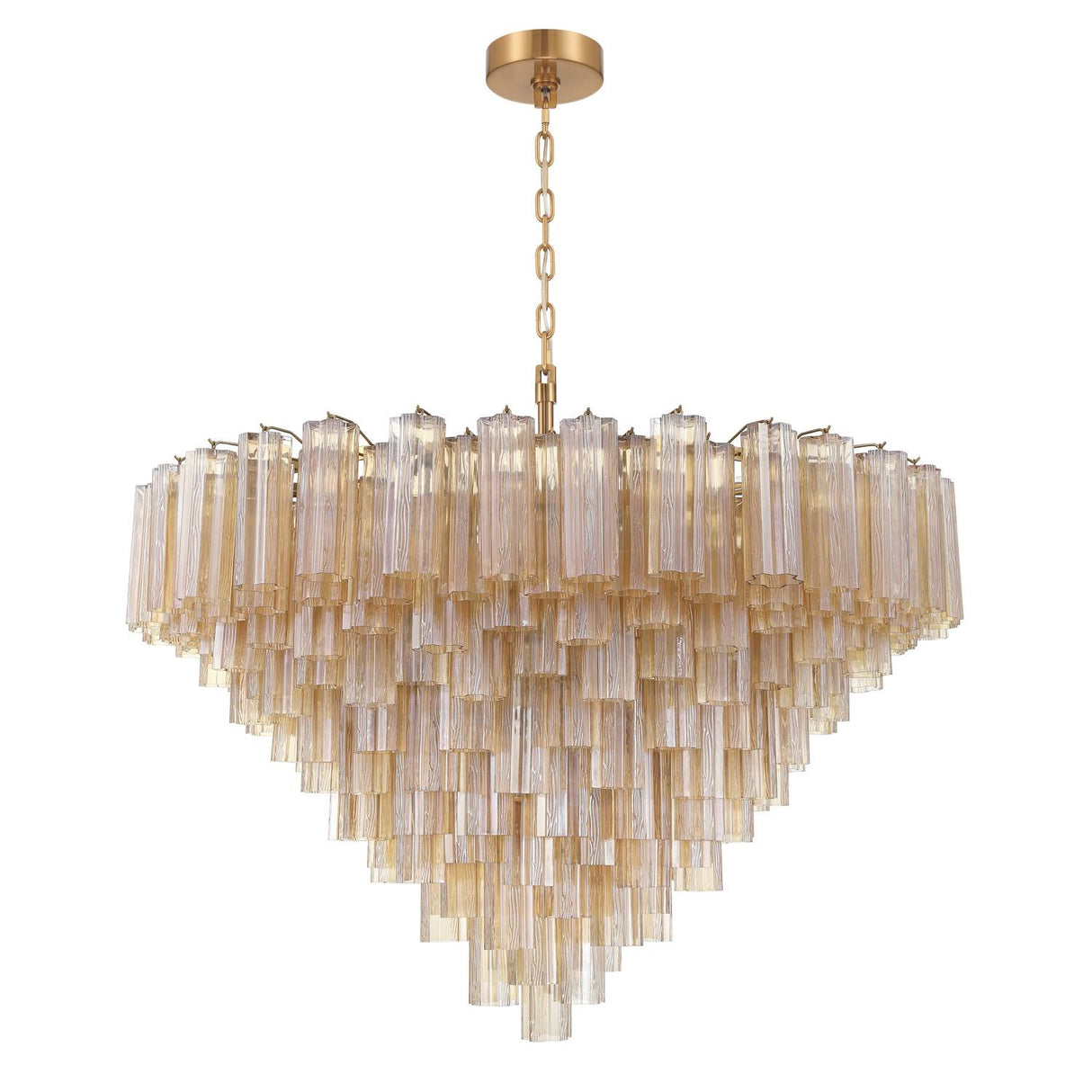 Crystorama Addis 49'' Aged Brass Chandelier