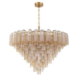 Crystorama Addis 49'' Aged Brass Chandelier