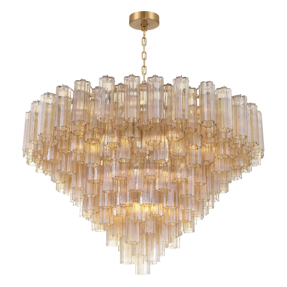 Crystorama Addis 49'' Aged Brass Chandelier