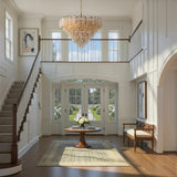 Crystorama Addis 49'' Aged Brass Chandelier