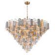 Crystorama Addis 62'' Aged Brass Chandelier