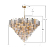 Crystorama Addis 62'' Aged Brass Chandelier