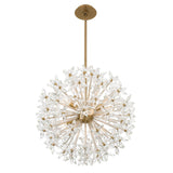 Crystorama Adley 23.75'' Aged Brass Chandelier