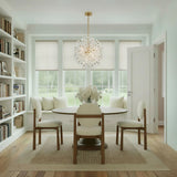 Crystorama Adley 23.75'' Aged Brass Chandelier