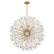 Crystorama Adley 34'' Aged Brass Chandelier