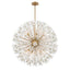 Crystorama Adley 34'' Aged Brass Chandelier