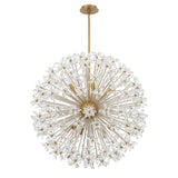 Crystorama Adley 34'' Aged Brass Chandelier