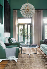 Crystorama Adley 34'' Aged Brass Chandelier