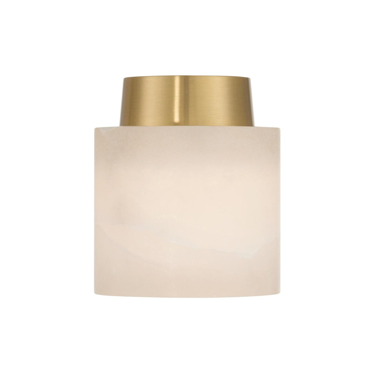 Crystorama Acme 5.75'' Aged Brass Semi Flush Mount