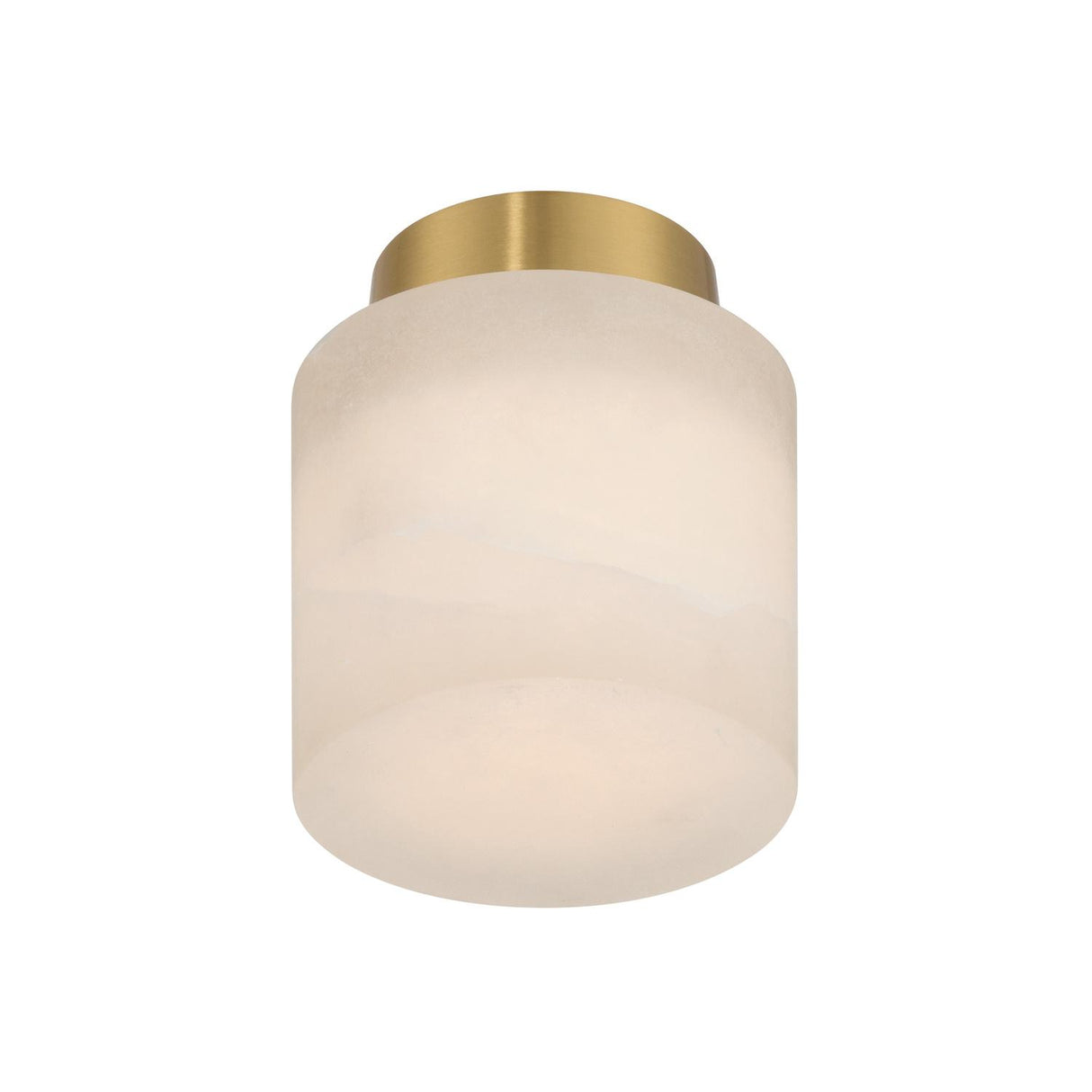 Crystorama Acme 5.75'' Aged Brass Semi Flush Mount