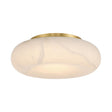 Crystorama Acme 16'' Integrated LED Aged Brass Flush Mount