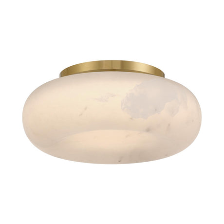 Crystorama Acme 11.75'' Integrated LED Aged Brass Flush Mount