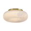 Crystorama Acme 11.75'' Integrated LED Aged Brass Flush Mount